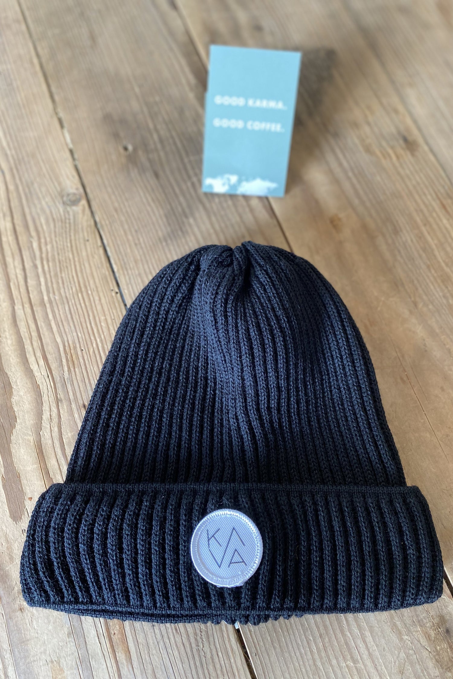 KAVA Mütze aus Bio Merinowolle schwarz