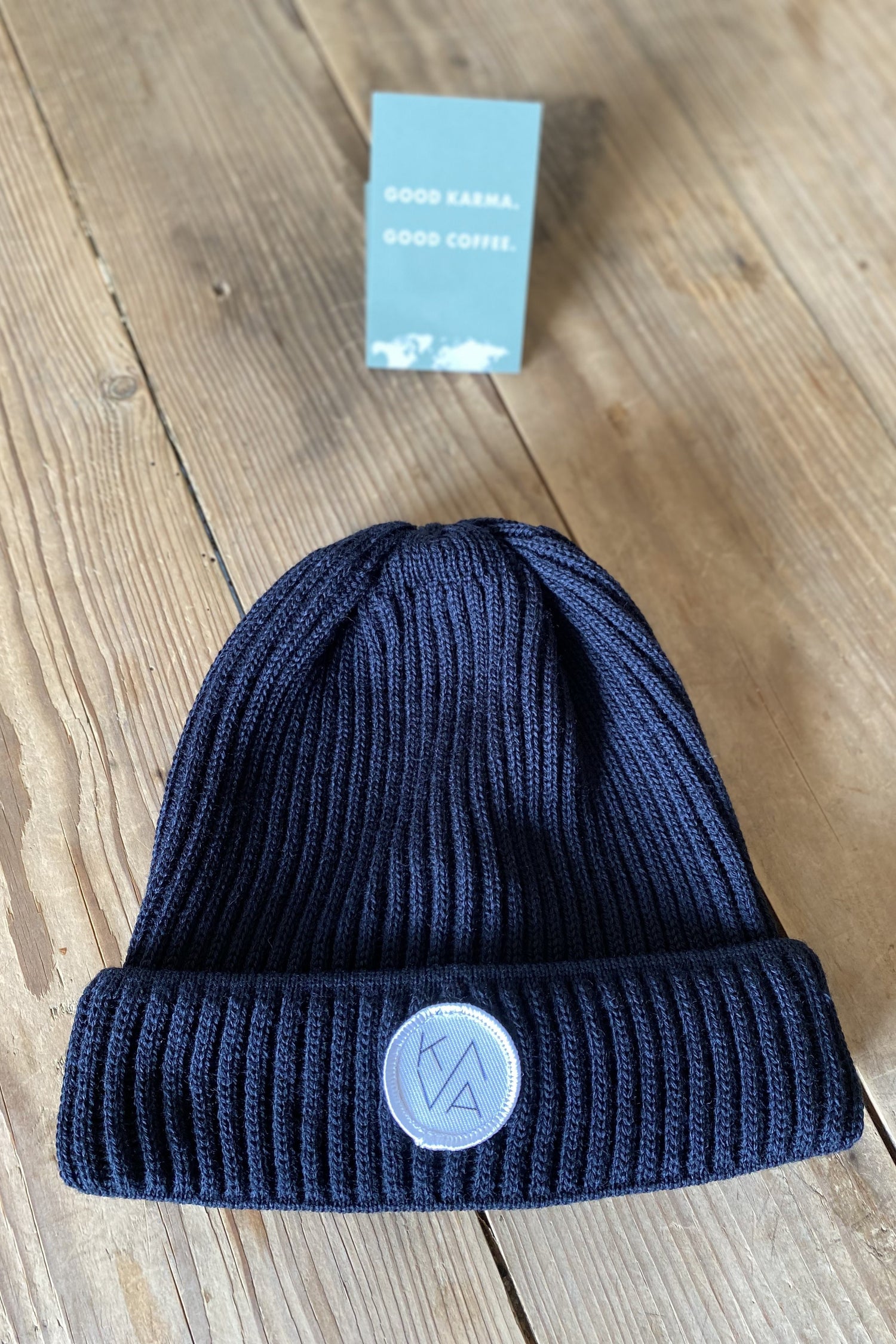 KAVA Mütze aus Bio Merinowolle navy