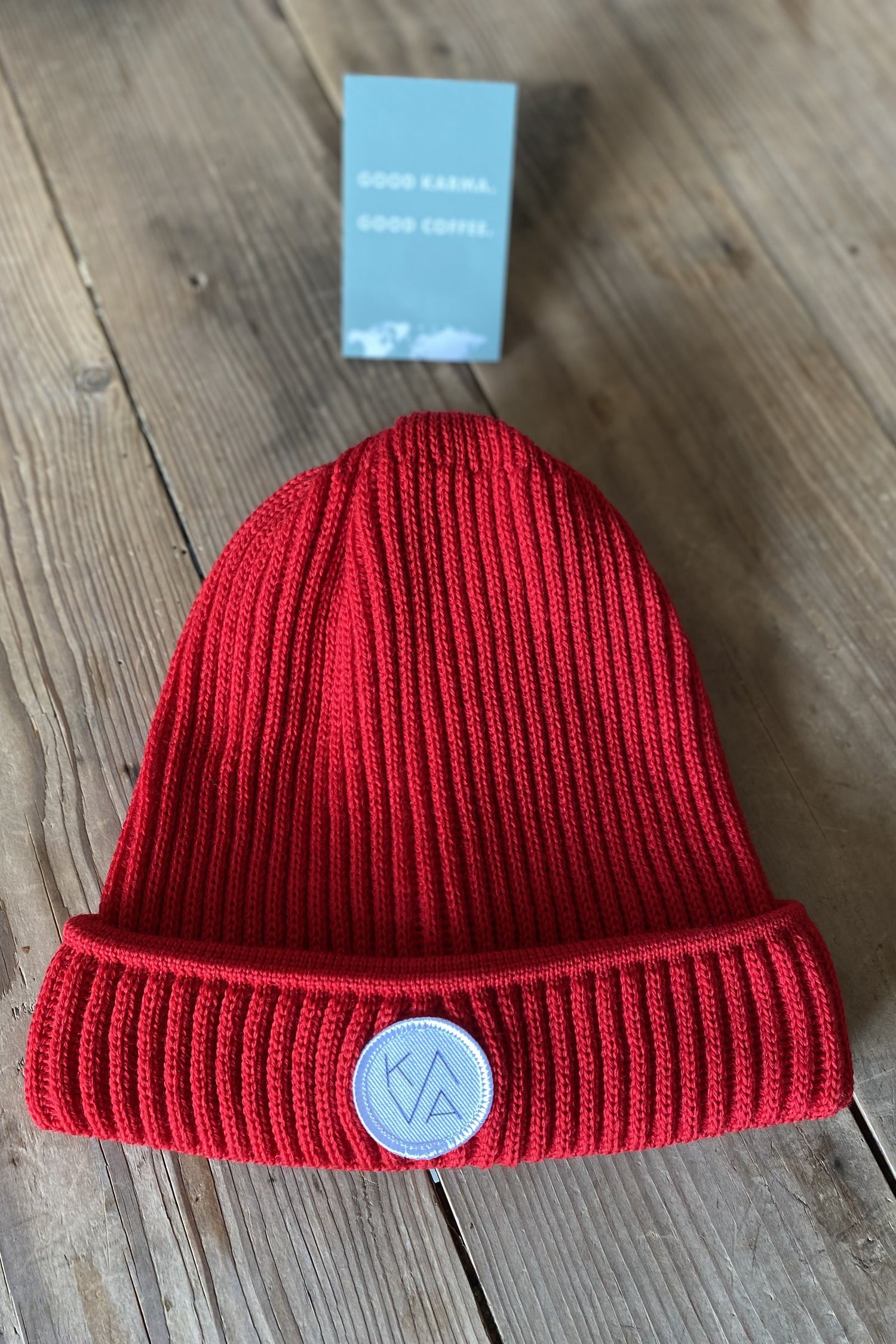 KAVA Mütze aus Bio Merinowolle rot