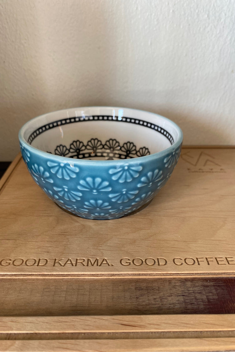 Cappuccino Tasse blau