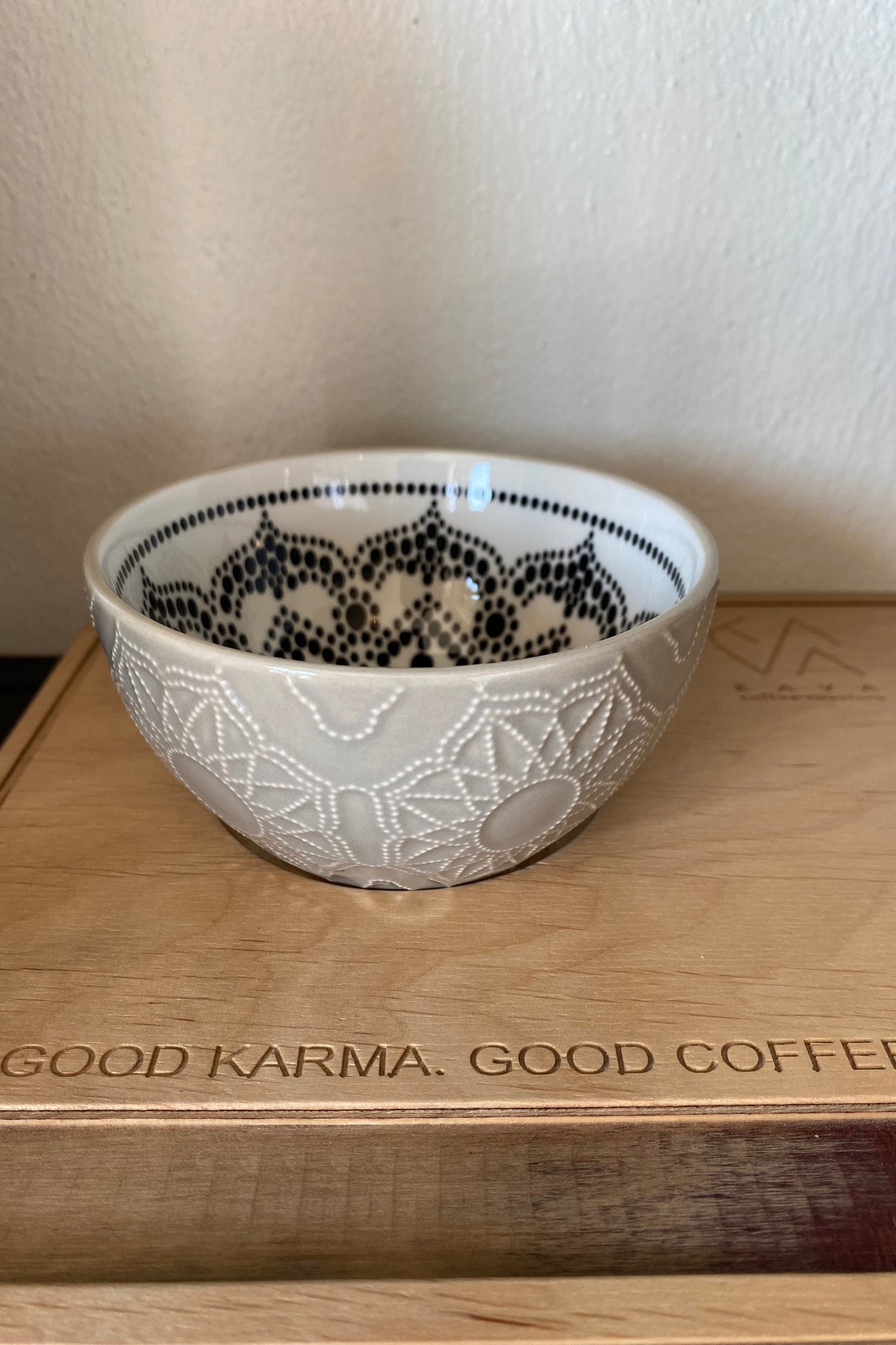 Cappuccino Tasse grau