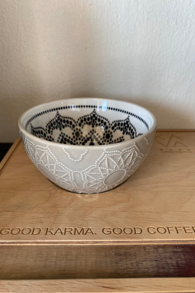 Cappuccino Tasse grau