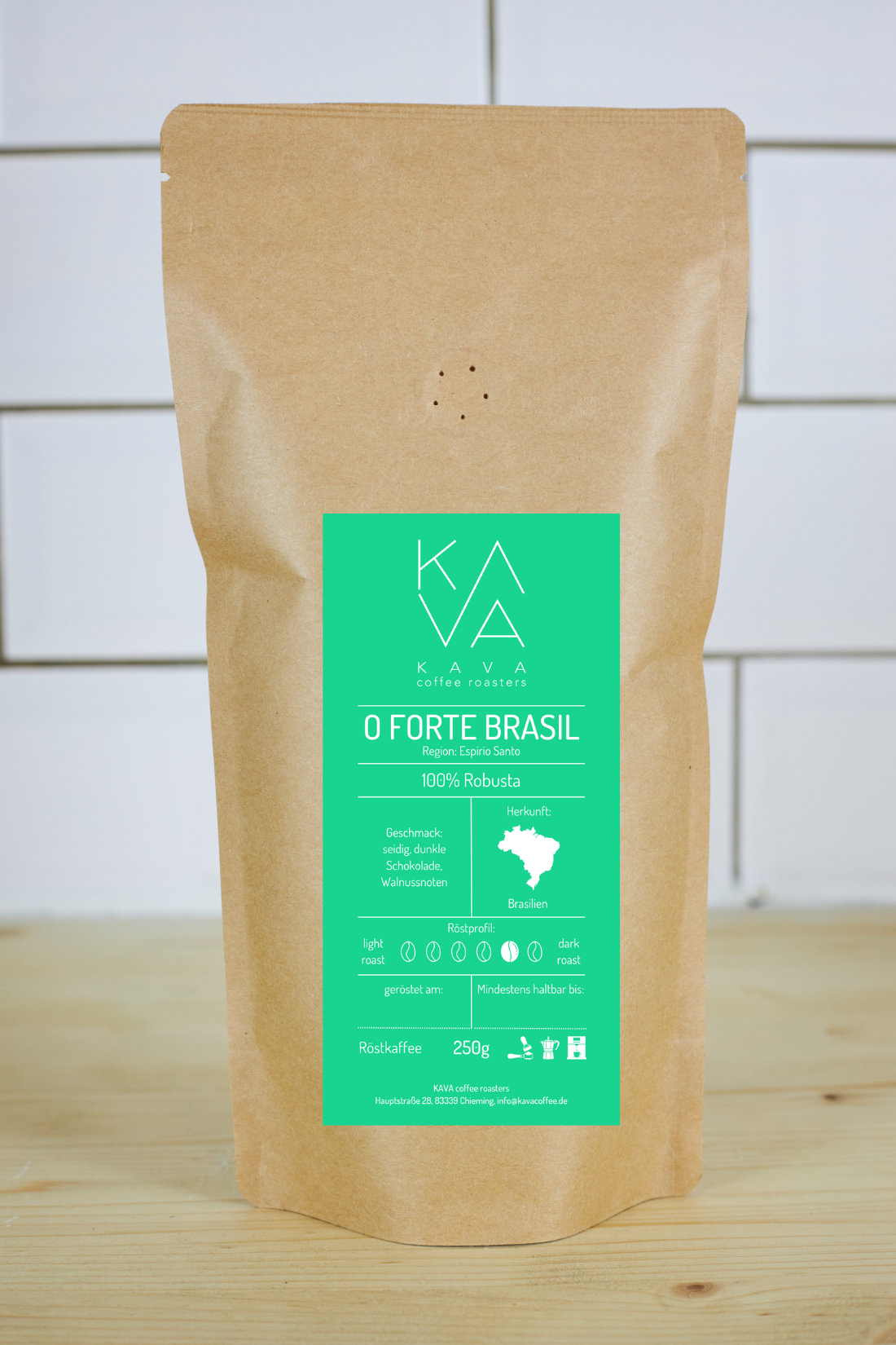 KAVA O Forte Brasil Espresso 100% Robusta