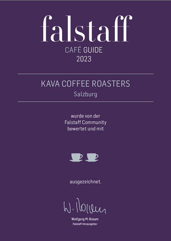 Falstaff Café Guide KAVA coffee roasters Salzburg