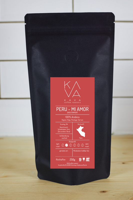 KAVA Peru Mi Amor Direktimport 100% Arabica Espresso