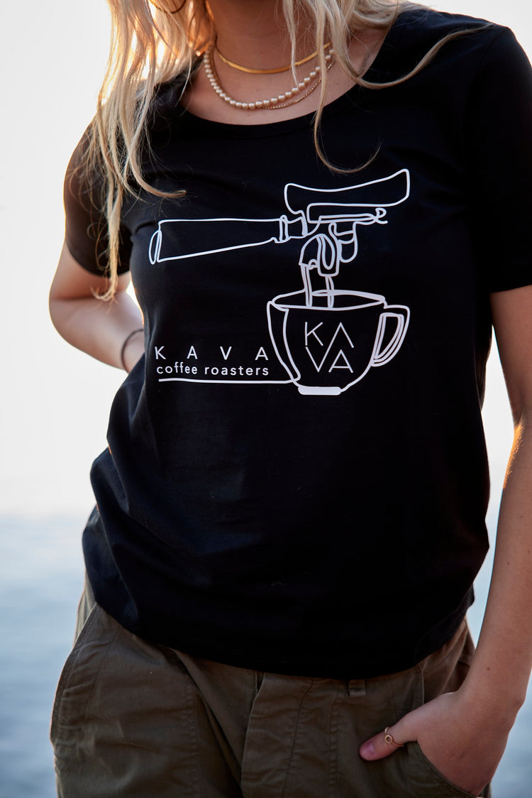 KAVA organic Shirt Women black Espresso